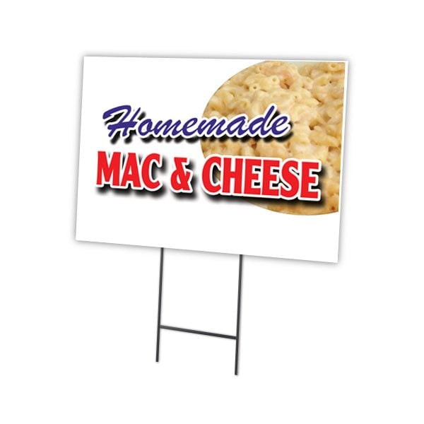 Signmission Homemade Mac & Cheese Yard & Stake outdoor plastic coroplast window, C-2436 Homemade Mac & Cheese C-2436 Homemade Mac & Cheese - main